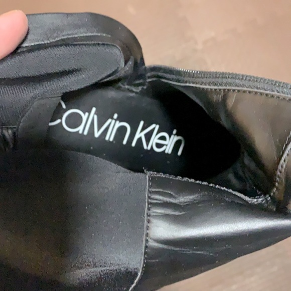 Calvin Klein Tall Low Heeled Boots - Picture 6 of 9